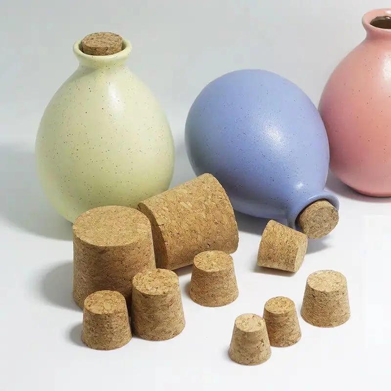 Description Picture 2 of item4pcs Cork Stoppers Wine Bottle Cork Cork Wooden Conical Cork Replacement All Kinds of Cork for Wine Beer Bottle Crafts