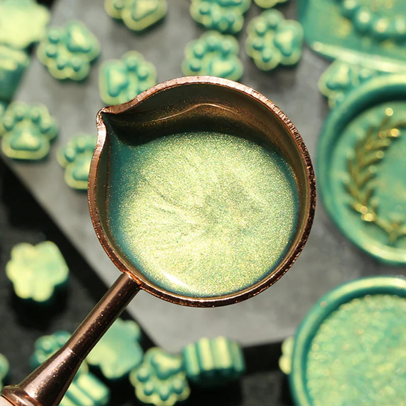 Description Picture 4 of item75PCS Mixed Color Retro Glitter Cat Paw Wax Seal Stamp DIY Gift Envelope Wedding Invitation Ancient Stamp Wax Craft Supplie