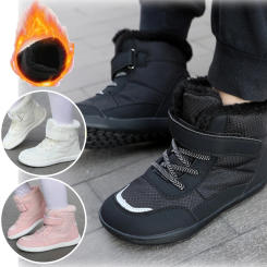 Kids Wide Toe Barefoot Snow Boots | Boys/Girls Winter Minimalist Sneakers | Girls Boys Warm Boot Toddler Little Big Kids