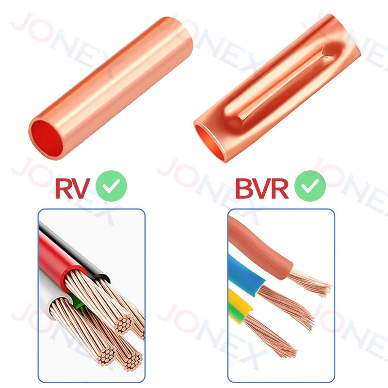 Description Picture 5 of item100PCS GT Copper Terminal Connectors Electrical Wire Cable Crimp Connecting Tubular Ferrules or for Lugs Have Heat Shrink Tubing