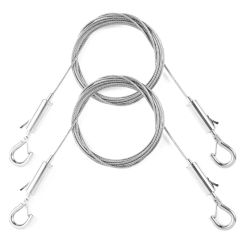 2pcs Picture Hanging Wire Stainless Steel Mirror Frame Hangers Wire Rope DropShip