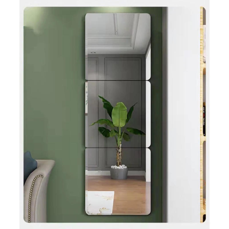 Description Picture 5 of itemMirror Wall Decal Innovative Easy Installation Stunning Reflection Durable Material Versatile Decoration Wall Sticker Functional