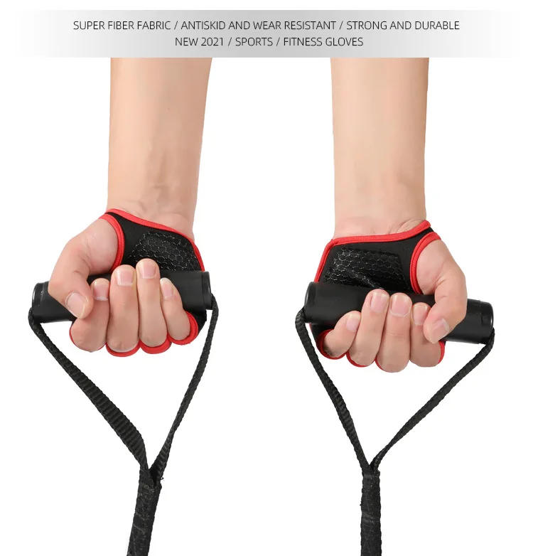 Description Picture 6 of itemGym Gloves for Men Women Fitness Weight Lifting Wristband Gloves Body Building Training Sports Exercise Cycling Glove Shockproof