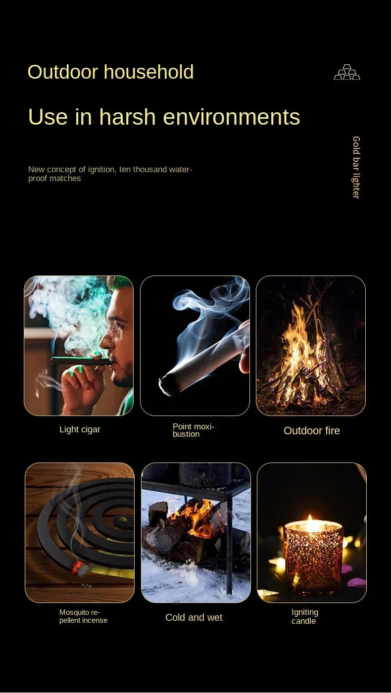 Description Picture 2 of item10000 Matches Key Chain Kerosene Torch Lighter Multi-function Portable Waterproof Cigarette Smoking Accessories Gadgets For Men