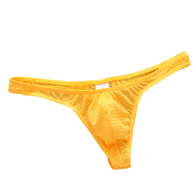 Description Picture 3 of item3PCS Fashion Solid Color Men Underwear Mesh Boxer Briefs Sports Breathable Underpants Low Waist Large Trunks Boys Thongs sexi