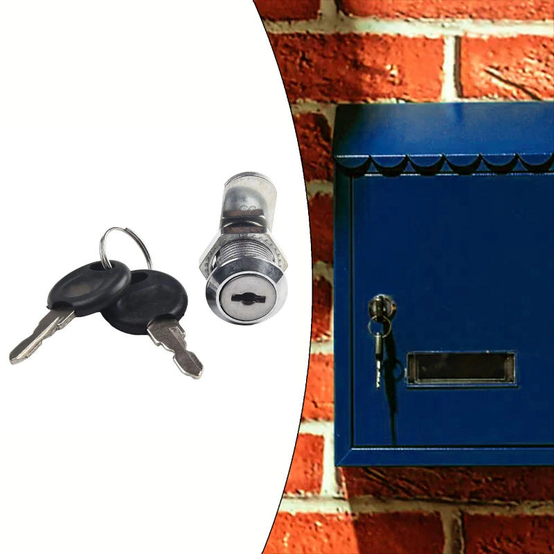 Description Picture 6 of item1 Pc Letter Box Cam Cylinder Locks Door Cabinet Mailbox Drawer Cupboard With 2 Keys Security Furniture Locks 16mm 25mm 30mm