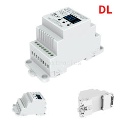 DC12-24V DMX512 To 4CH 0-10V Decoder DL With Digital Display Guideway RDM Dimmer Signal Converter For RGB/RGBW Light Strip