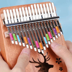 Kalimba Scale Sticker 17 Tone 21 Tone Thumb Harp Phonetic Label Musical Five Finger Harp Sticker Kalimba Learner Instruments