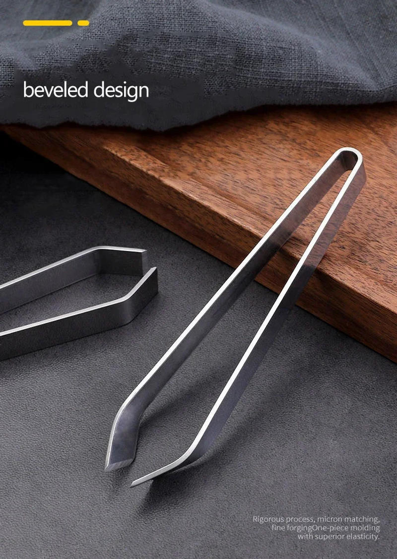 Description Picture 5 of item1 PC Stainless Steel Fish Bone Tweezers Pincer Clip Puller Remover Tongs Fish Bone Plucking Clamp Kitchen Gadgets Seafood Tools