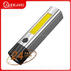 Camping lamp Flashlight source cob side light fixed focus strong lamp usb rechargeable plastic remote home portable Camping