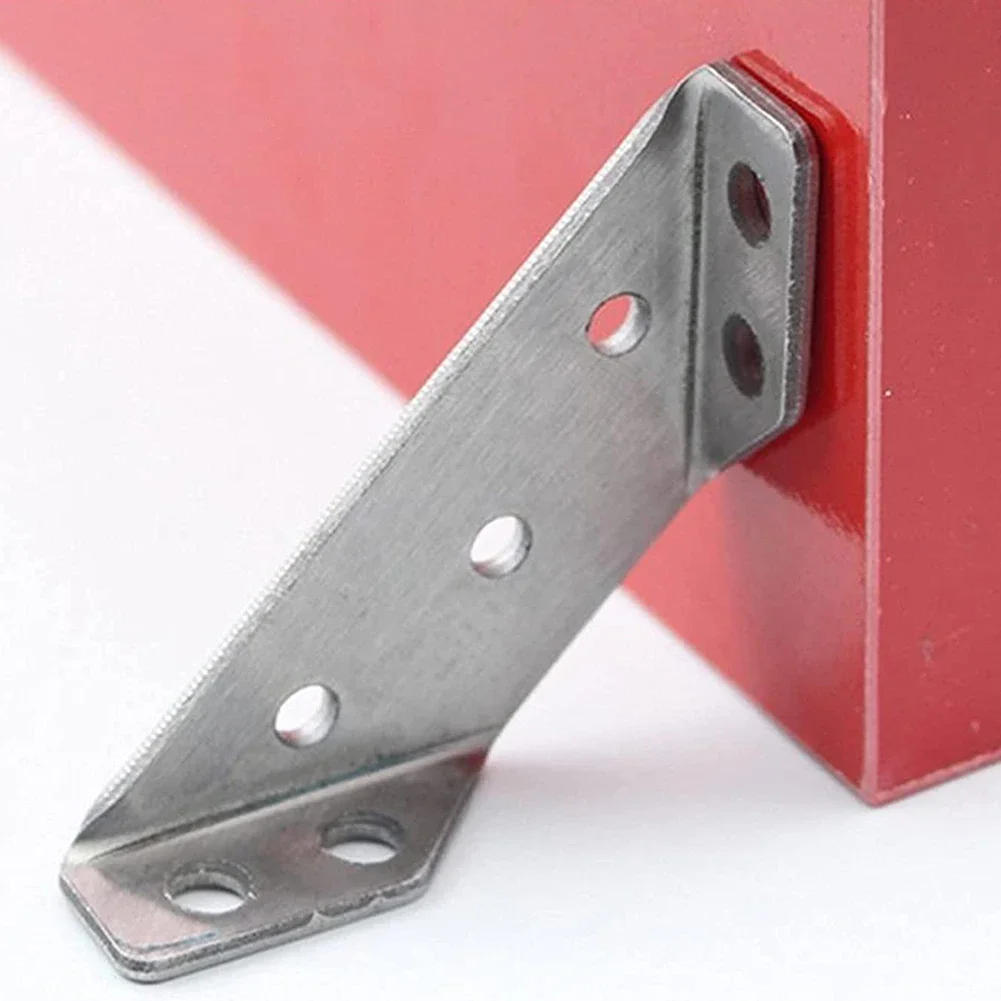 Description Picture 3 of itemStainless Steel Angle Corner Brackets Joint Bracket Fastener Furniture Door Cabinet Screens Wall Corner Stand Furniture Hardware