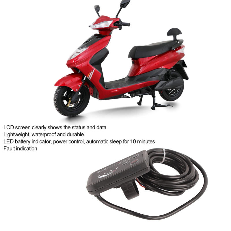 Description Picture 3 of itemElectric Bicycle 810 LED Display Controller Instrument With 5 Wire Cable Control Panel LCD Display Panel Controller Accessories