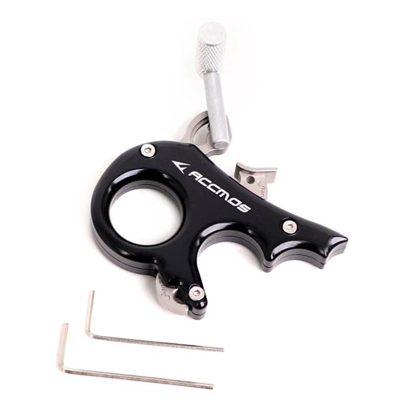 Description Picture 5 of itemACCMOS 3 Finger Stainless Steel Archery Grip Caliper Release Aid Thumb Handle Caliper Dispenser For Compound Bow Hunting Shootin