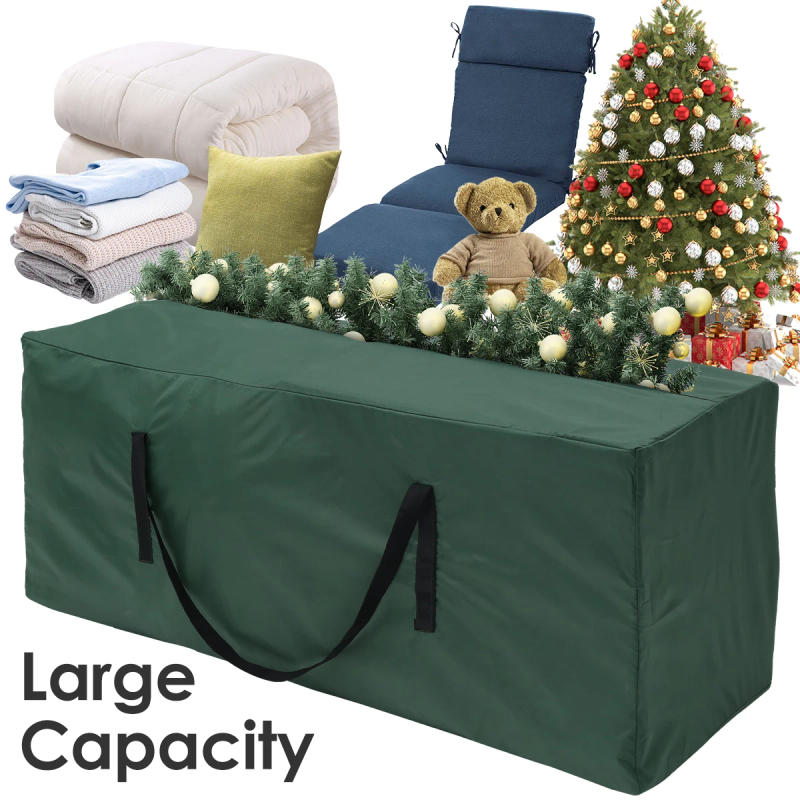 Description Picture 2 of itemBlack Large Waterproof Storage Bag Zipper Dustproof Protective Cover Furniture Cushion Outdoor Garden Christmas Tree Storage Bag