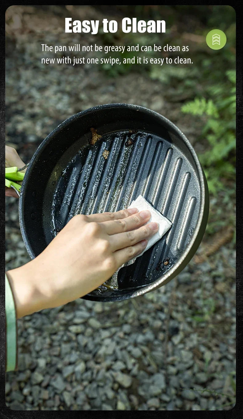 Description Picture 6 of itemAlocs CW-C65 Camping Cookware Pots Fry Pan Water Kettle Set Compact Mess Kit Gear For Backpacking Travel Picnic Aluminum Alloy