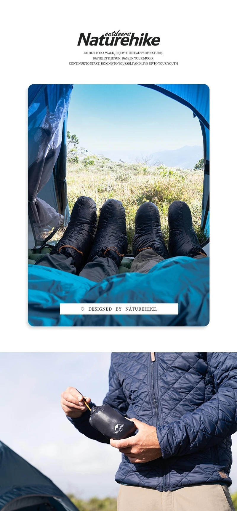 Description Picture 5 of itemNaturehike Foot Covers Duck Down Ultralight Waterproof Slipper Winter Shoes Warm Thermal Sock Outdoor Camping Hiking Accessory