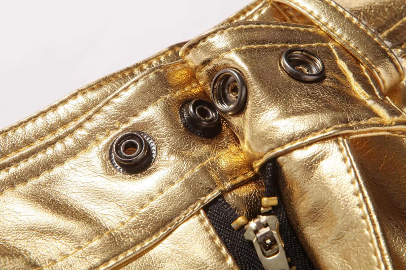 Description Picture 6 of itemOldyanup Fashion Casual PU leather Pants For Men nightclub Party Skinny Trousers Streetwear Spring Autumn Vintage Slim Fit Pant