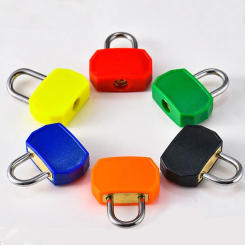 Mini Plastic Suitcase Diary Lock Anti-Theft 23mm Luggage Lock with 2 Keys Security Padlock Home Decoration
