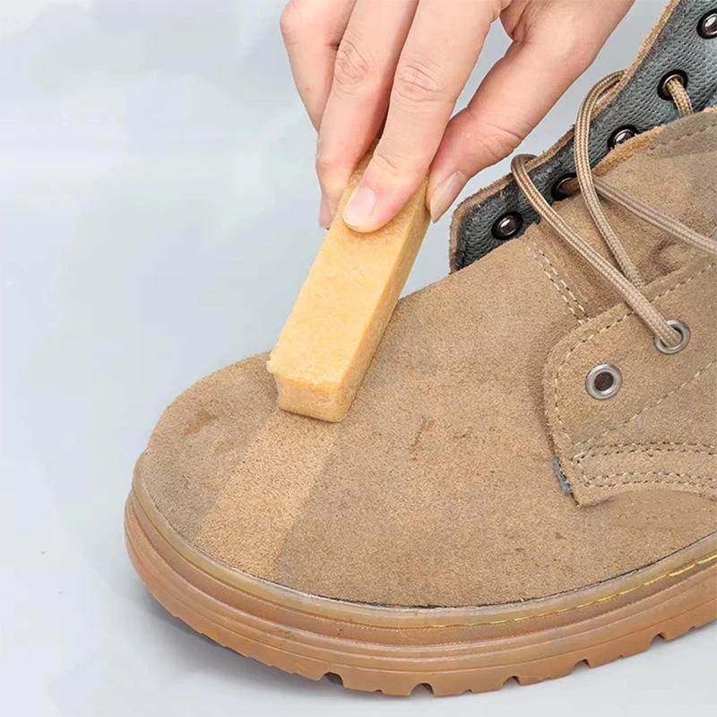 Description Picture 4 of itemNatural Eraser Rubber Block Suede Shoes Boots Cleaner Shoe Shine Shining Wiping Leather Brush Tool Professional Decontamination