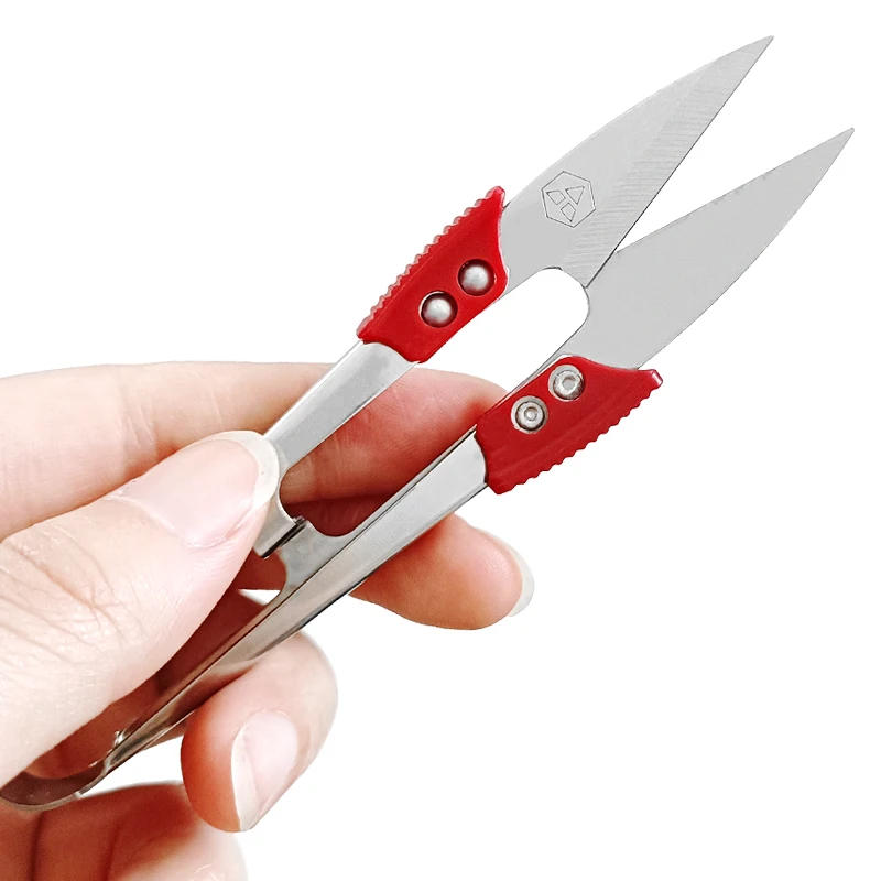 Description Picture 6 of item5/10/20pcs U Thread Scissors Stainless Steel Yarn Shears Cutting Sewing Scissors Cross Stitch Scissors Embroidery Shears Costura