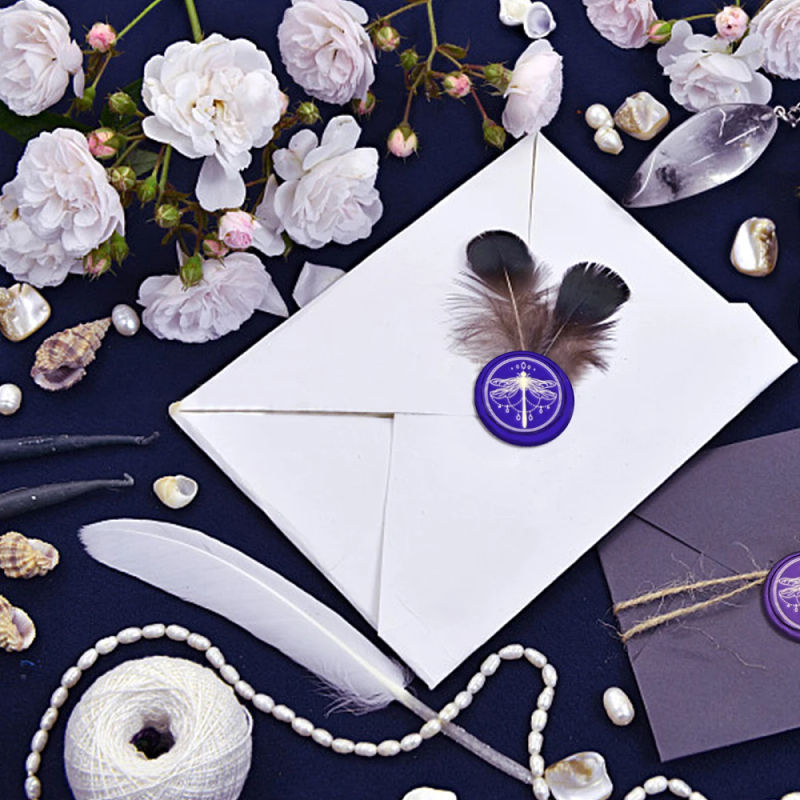 Description Picture 6 of itemButterfly Owl Bee Insect Wax Seal Stamps 25mm Removable Head Koala Bunny Dog Mixed Animals Pattern for DIY Invitation Card Craft