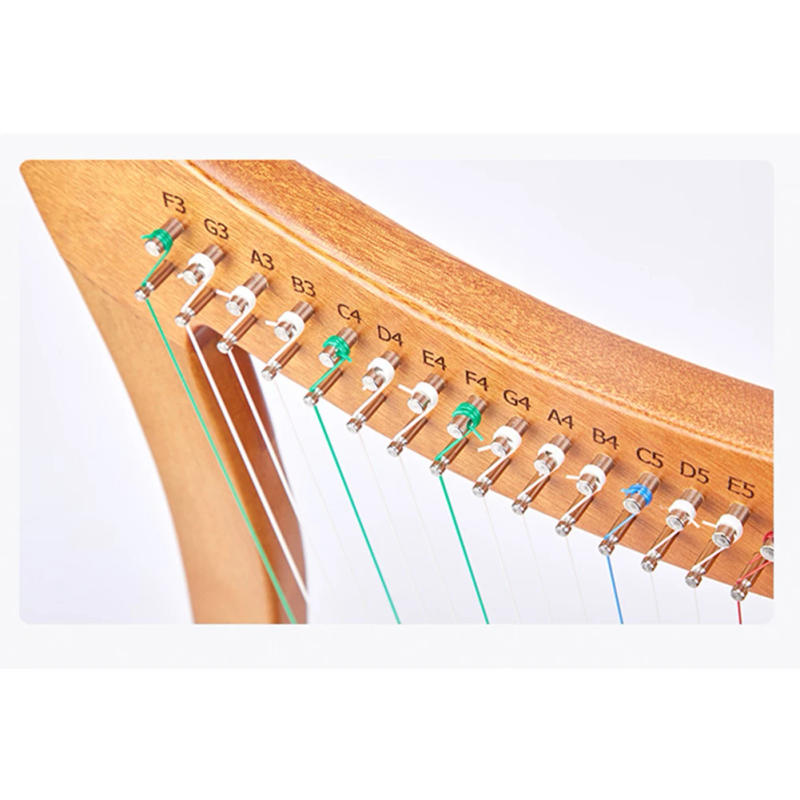 Description Picture 5 of item15/16/19/21/24Strings Lyre Brass Strings Set Lyre Harp Nylon String Replacement Musical Instruments Lyres Strings Beginners