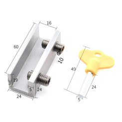 Aluminum Alloy Window Lock Stopper Sliding Window Anti-theft lock Window Sliding Door Baby Kids Child Safety Doors Lock