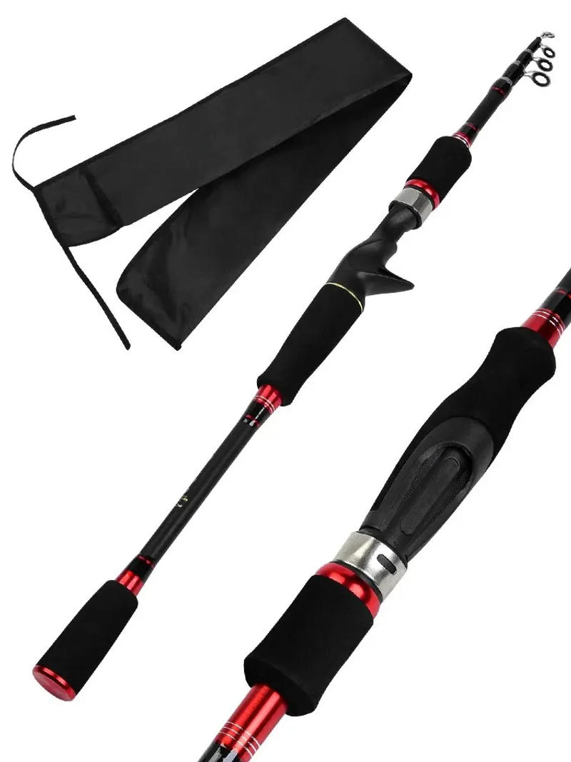 Description Picture 3 of itemUltralight Carbon Fiber Telescopic Fishing Rod Portable Long Casting Pole for Freshwater and Saltwater Fishing