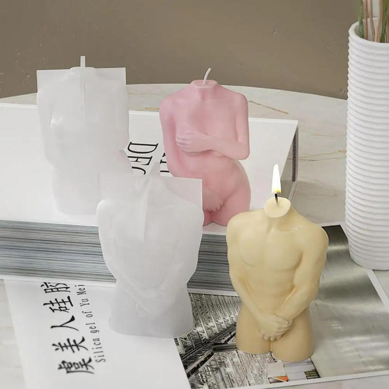 Description Picture 6 of itemSilicone Human Body Candle Mold 3D Shy Nude Man Woman Figure DIY Soap Mould For Making Candle Aesthetic human body Home Decor