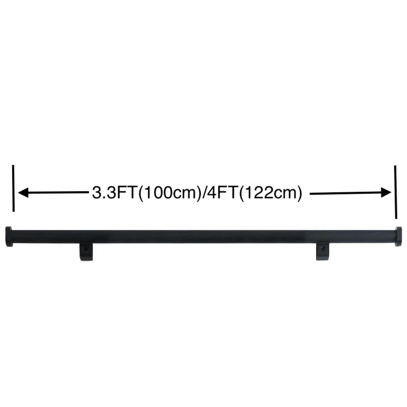 Description Picture 6 of item6.6FT(2M) Hook on Rolling Library Ladder Hardware Kit NO Ladder,Retractable Sliding Ladder Track,Floor Roller with Brake