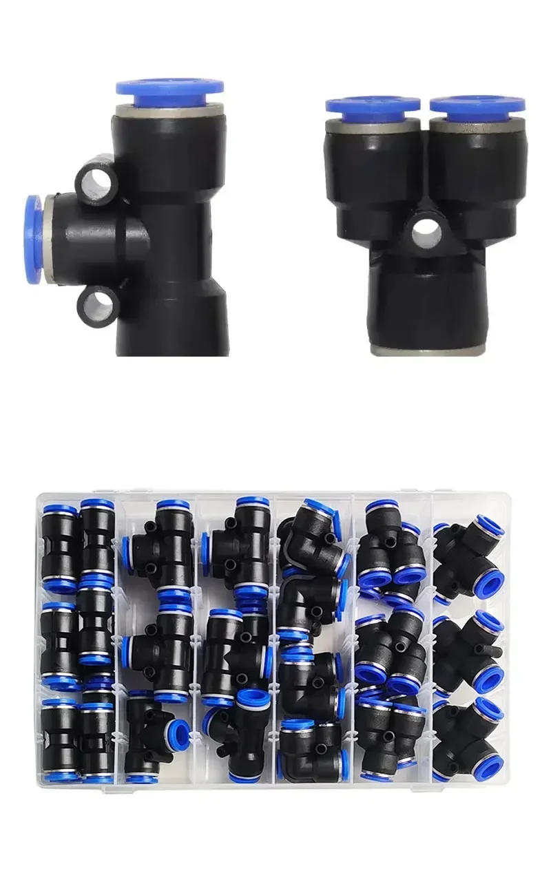 Description Picture 4 of item114 Pcs Pneumatic Connectors Kit Boxed PU-4 PE-4 PZA-4 PY-4 PV-4 PG-4 4mm Outer Diameter of The Hose Pipe Tube Air