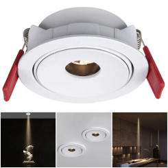 Recessed Ceiling Light Angle Adjustable Spotlights 3W 5W Spot Lamp for Living Room Hallway Stairwell Museum Showroom