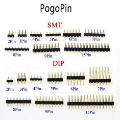 1 Piece For SMT DIP Pogo Pin Connector Spring Loaded Contact Test Probe Power Charging Connector Pin 2.54 Mesh