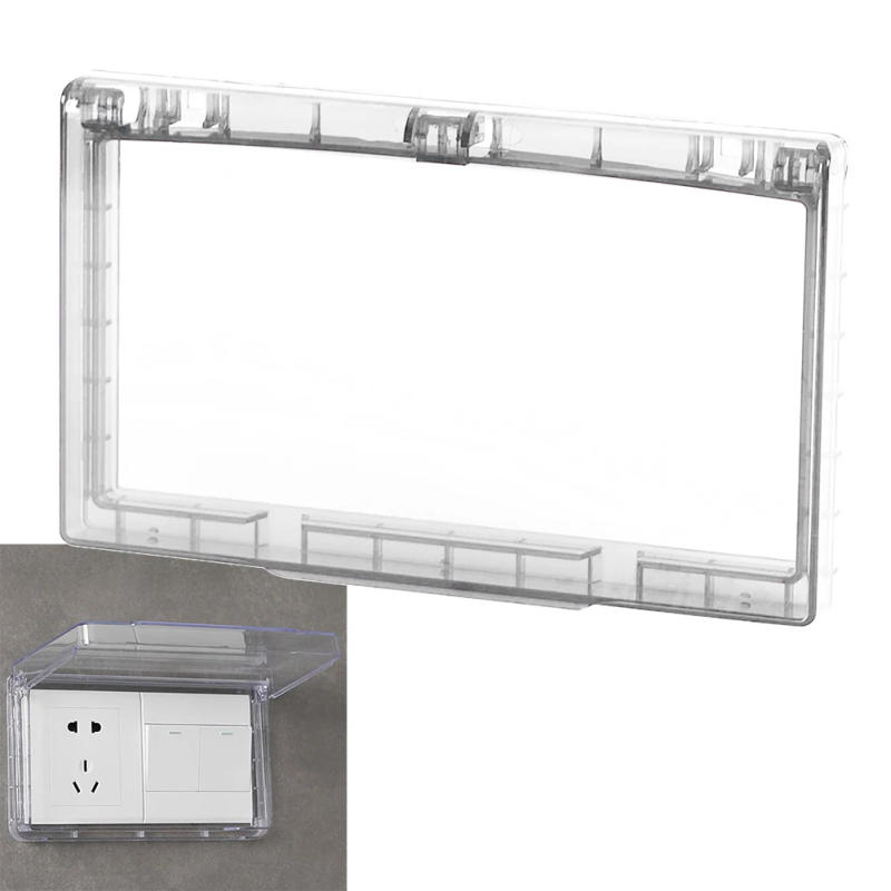 Description Picture 6 of itemPlastic Socket Waterproof Box Wall-mounted Protection Socket Wall Waterproof Box Wall-mounted Electric Plug Cover Bathroom