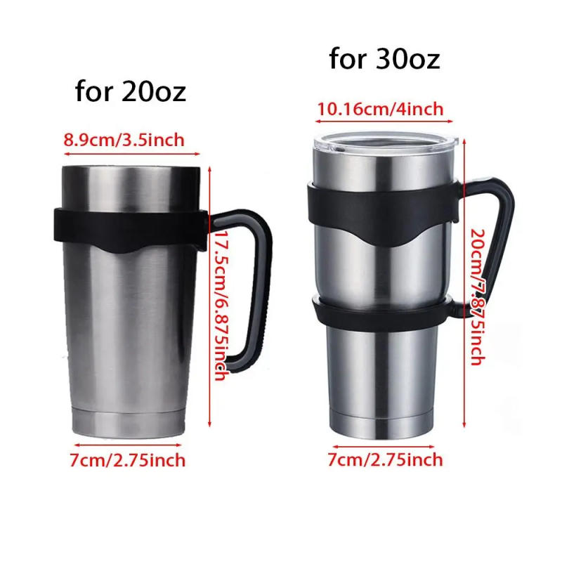 Description Picture 2 of item1Pcs Mug Base Tumbler Cup Handle 4 Color Drinkware Water Bottle Holder Portable Bottle Accessory for Yetti Rambller 20oz/30Oz