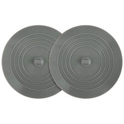 2 Pack Bathtub Stopper, 6 Inches Large Silicone Tub Stopper, Flat Suction Drain Covers, Bath Plug For Tub, Kitchens, Bathrooms A