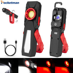 Portable COB LED Work Light USB Fast Charging Auto Repair Light Inspection Light Waterproof Work Lamp Flashlight Camping Light