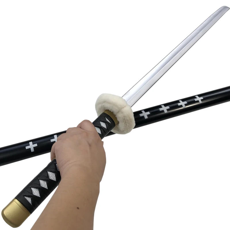 Description Picture 4 of item1:1 Cosplay Sword Roronoa Zoro Katana Role Playing Wa Michi Ichi Samurai Weapon Sword Knife Safety PU Toy Gift 104cm