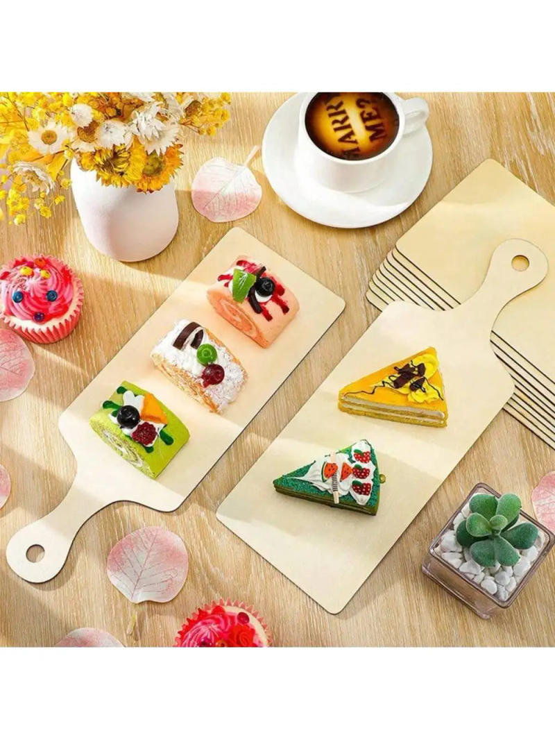 Description Picture 5 of itemMini Wooden Cutting Board Charcuterie Boards Paddle Blank Small Chopping Board with Handle Kitchen Chopping Blocks Kitchen Tools