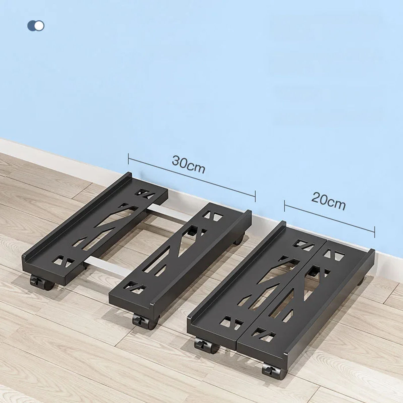 Description Picture 5 of itemPC Stand Adjustable Computer Tower Stand Mobile CPU Stand with Caster Wheels Fits Home Office Under Desk,L 40 CM X W 20-30 CM