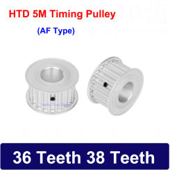 1PCS HTD 5M Timing Pulley 36 Teeth 38 Teeth Synchronous Belt Wheel Width 11/16/21/27mm Bore 5mm-28mm Transmission Parts