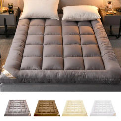 Soft Filling Mattress Breathable Pad Soft Mattress Topper Mattress Pad Cover Top Protector Anti-Slip For Home Apartment