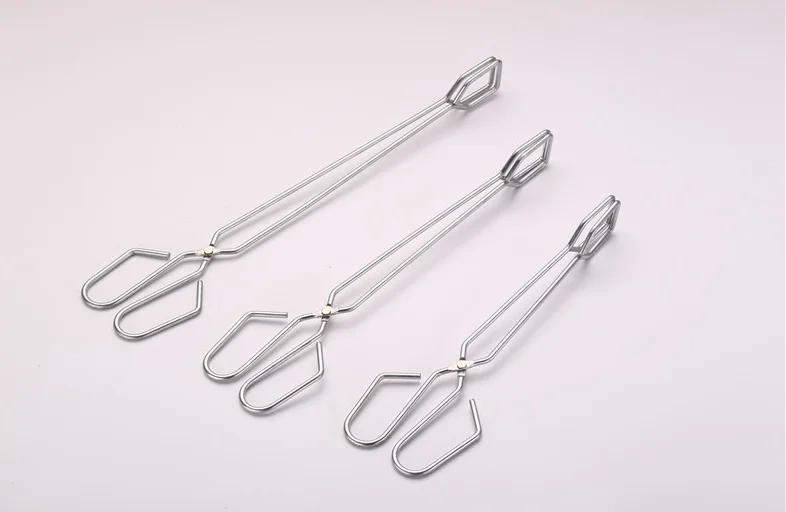 Description Picture 2 of itemNew Convenient BBQ Tools Stainless Steel Scissors Type Grilled Food Clip Barbecue Accessories Portable Tongs Outdoor Gadget