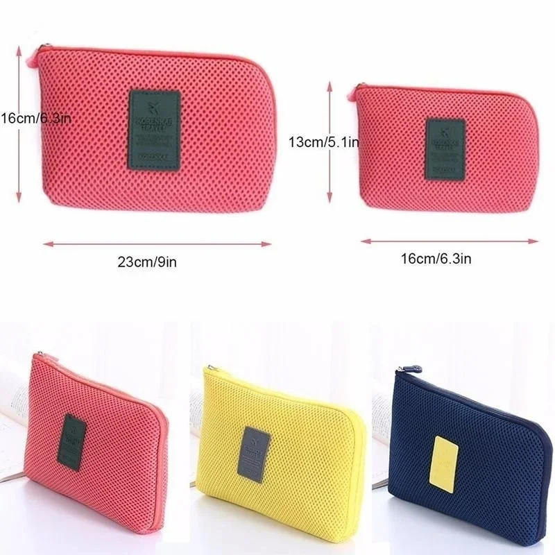 Description Picture 3 of itemPortable Kit Case Sponge Bag Storage Bag Digital Gadget Devices USB Cable Earphone Pen Bag Travel Storage Bag for Digital Data