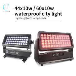Outdoor City Color Architectural Lighting 44x10W/60x10W RGBW 4 in 1 Waterproof LED DJ Disco Dance Floor Halloween Projector