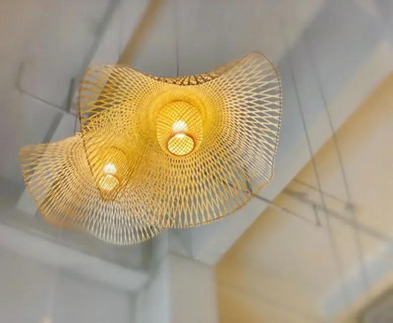 Description Picture 6 of itemChinese Style Bamboo Pendant Light Restaurant Aisle Staircase Clothing Store Restaurant Bamboo Pastoral Japanese Indoor Lighting