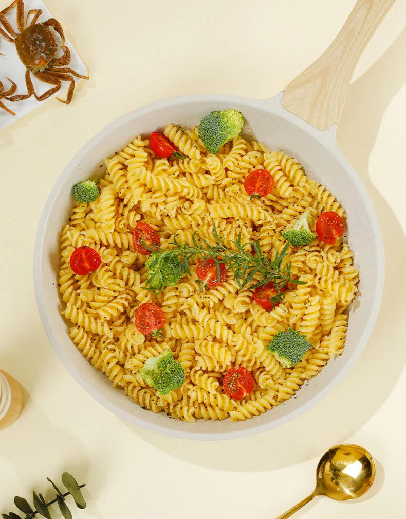 Description Picture 6 of itemDurable Frying Pan Wok Pan Non-stick Ceramic Pot Induction Gas Stove Universal Cookware Steak Cooking Saucepan Nonstick Pan