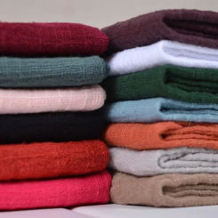 35 Color 24pcs 32cm Wholesale Pink Gauze Cotton Napkin Reusable Tea Towel Wedding Party Christmas Table Decor Retro Burrs napkin