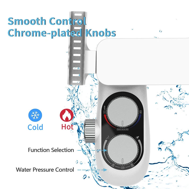 Description Picture 4 of itemYCRAYS Filter Bidet Toilet Seat Attachment Hot Cold Mixer Lady Clean Non-Electric Dual Nozzles Wash Bathroom Accessories Sprayer