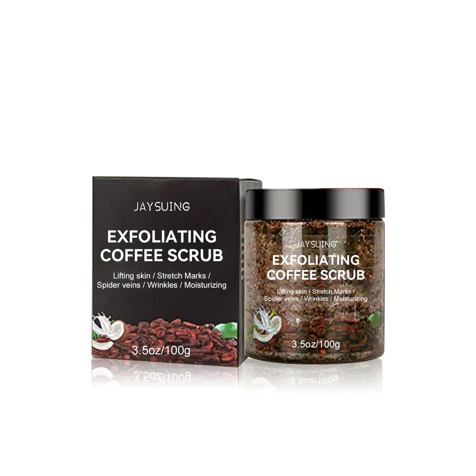 Description Picture 2 of itemCoffee Scrub for Face Body Exfoliating Brightening Cleaning Dark Spots Removal Fade Melanin Pigmentation Whitening Scrub Cream